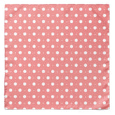 PEACH WITH WHITE POLKA SILK CRAVAT & POCKET SQUARE SET